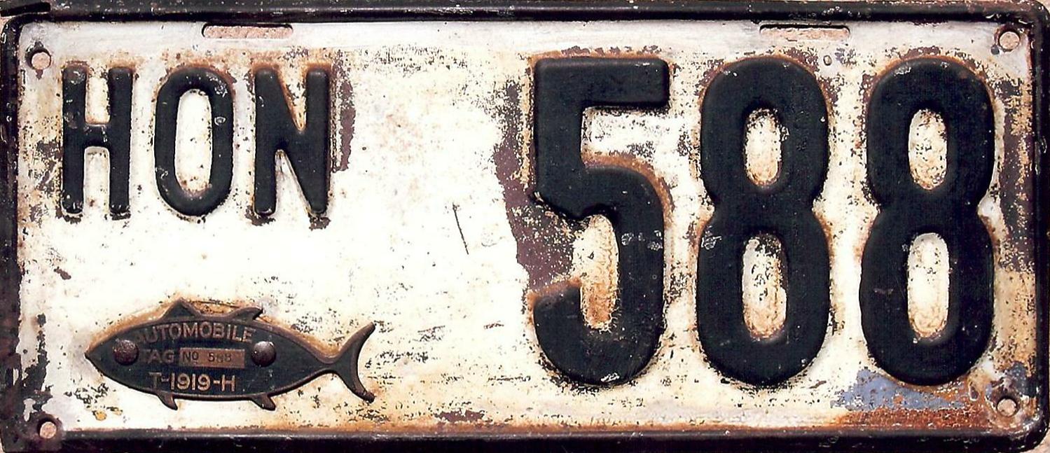 USA Hawaii Honolulu Auto Nummernschild License Plate Deko Blechschild 